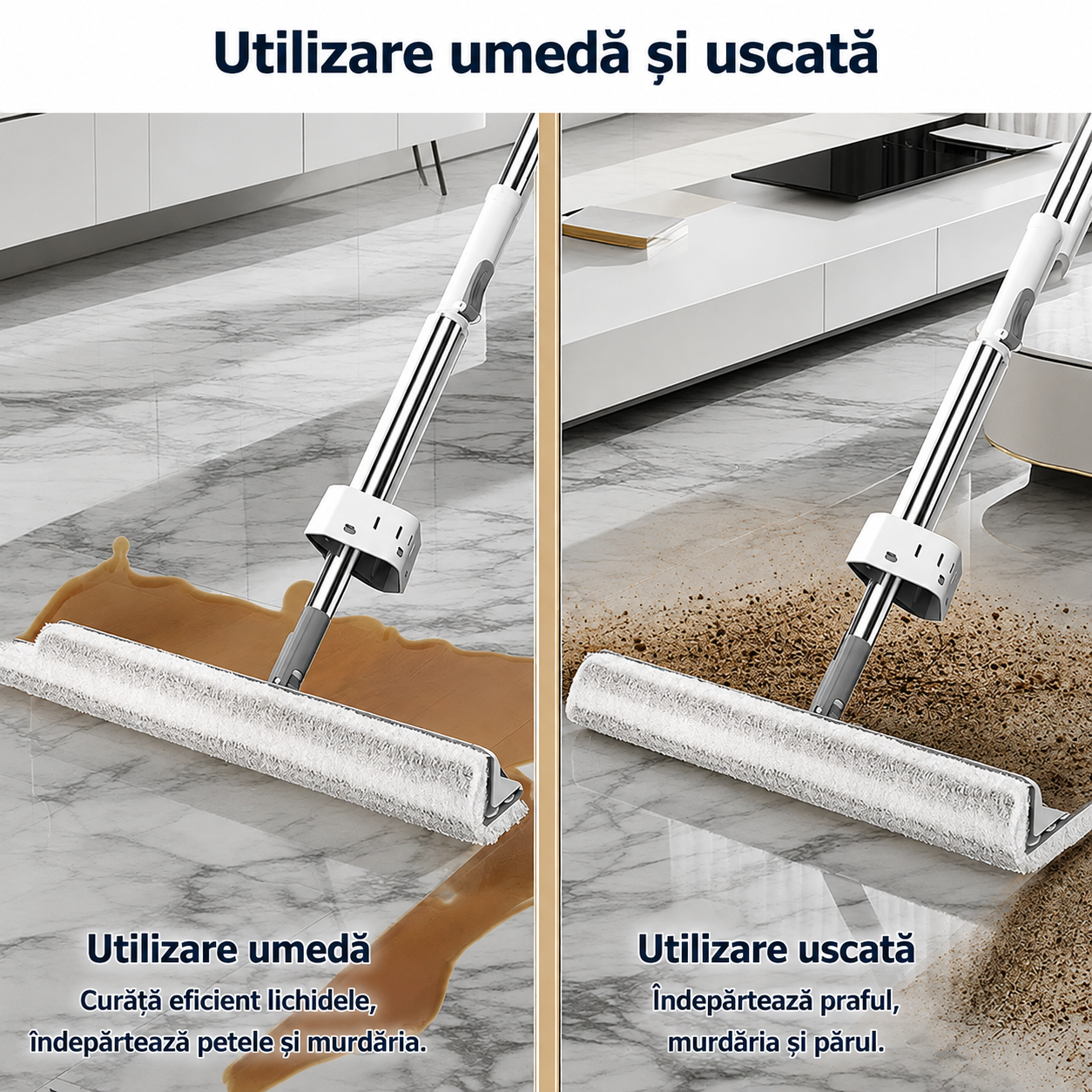 Mop Triunghiular Auto-Spălare