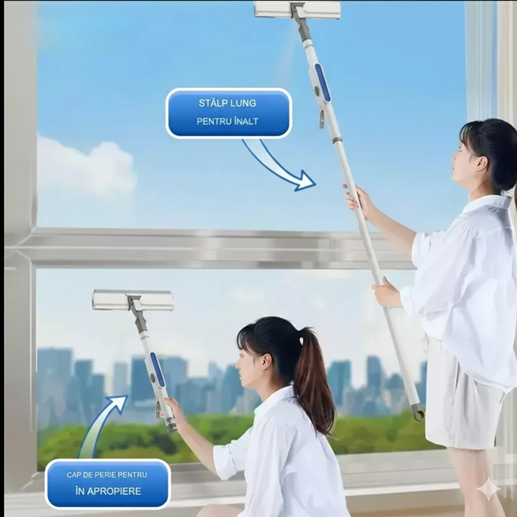 MOP FERESTRE CU PULVERIZATOR