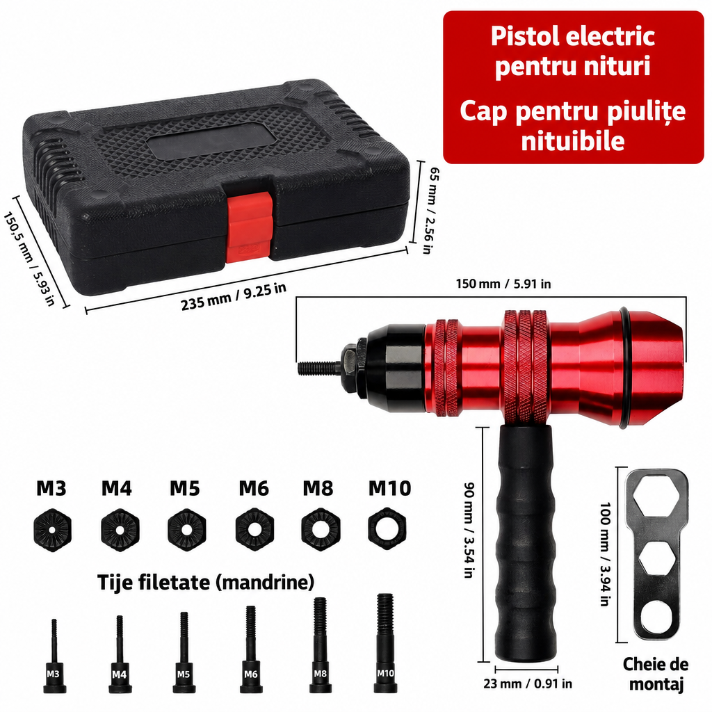 Adaptor Nituri pentru Bormașină