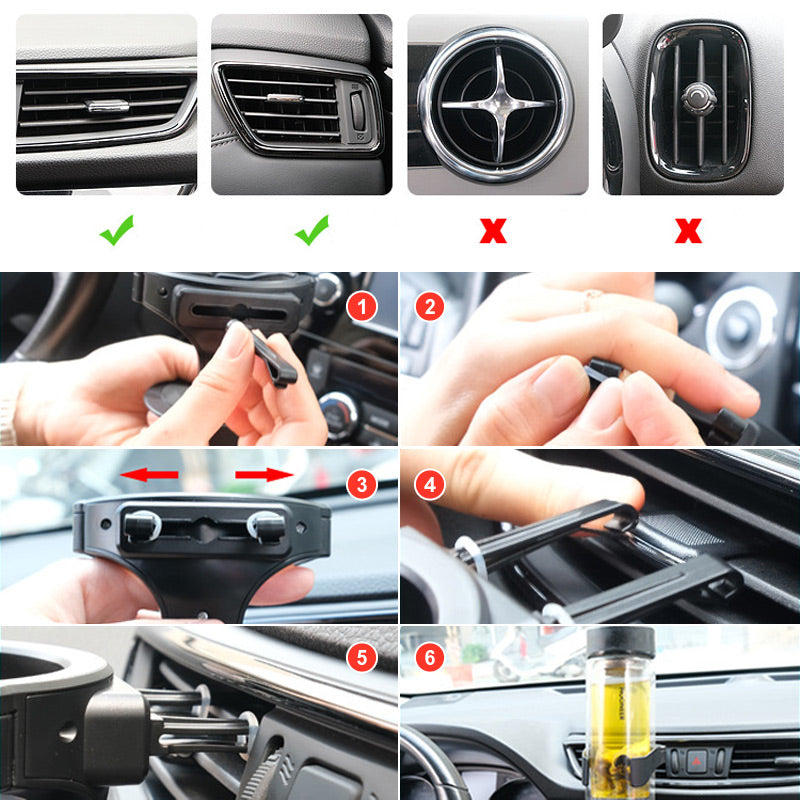 Suport Pahar Auto Ventilație