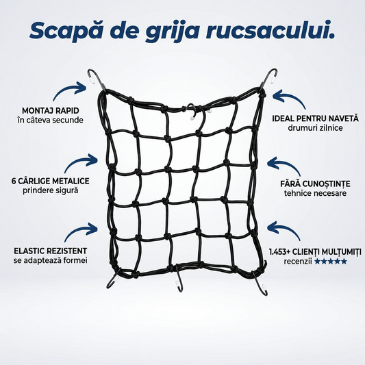 Plasă Elastică Bagaje Moto