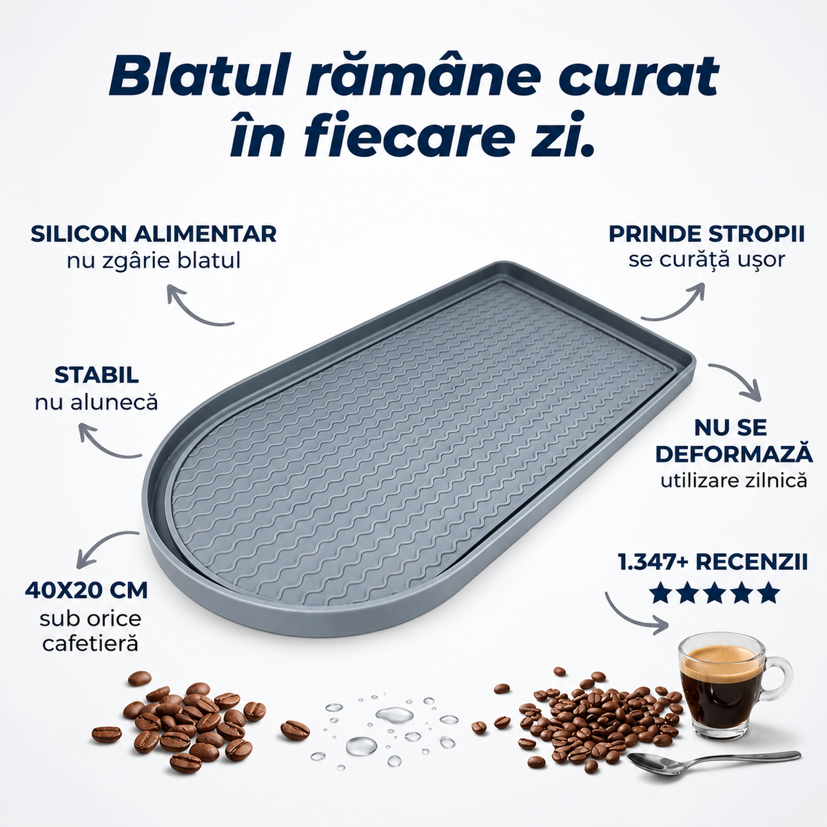 Covoraș de silicon pentru cafetieră