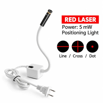 Lampă laser de poziționare pentru mașina de cusut