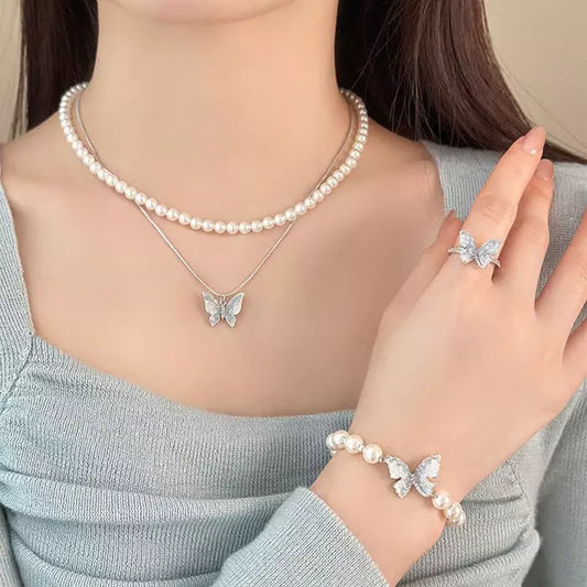 SET BIJUTERII FLUTURI