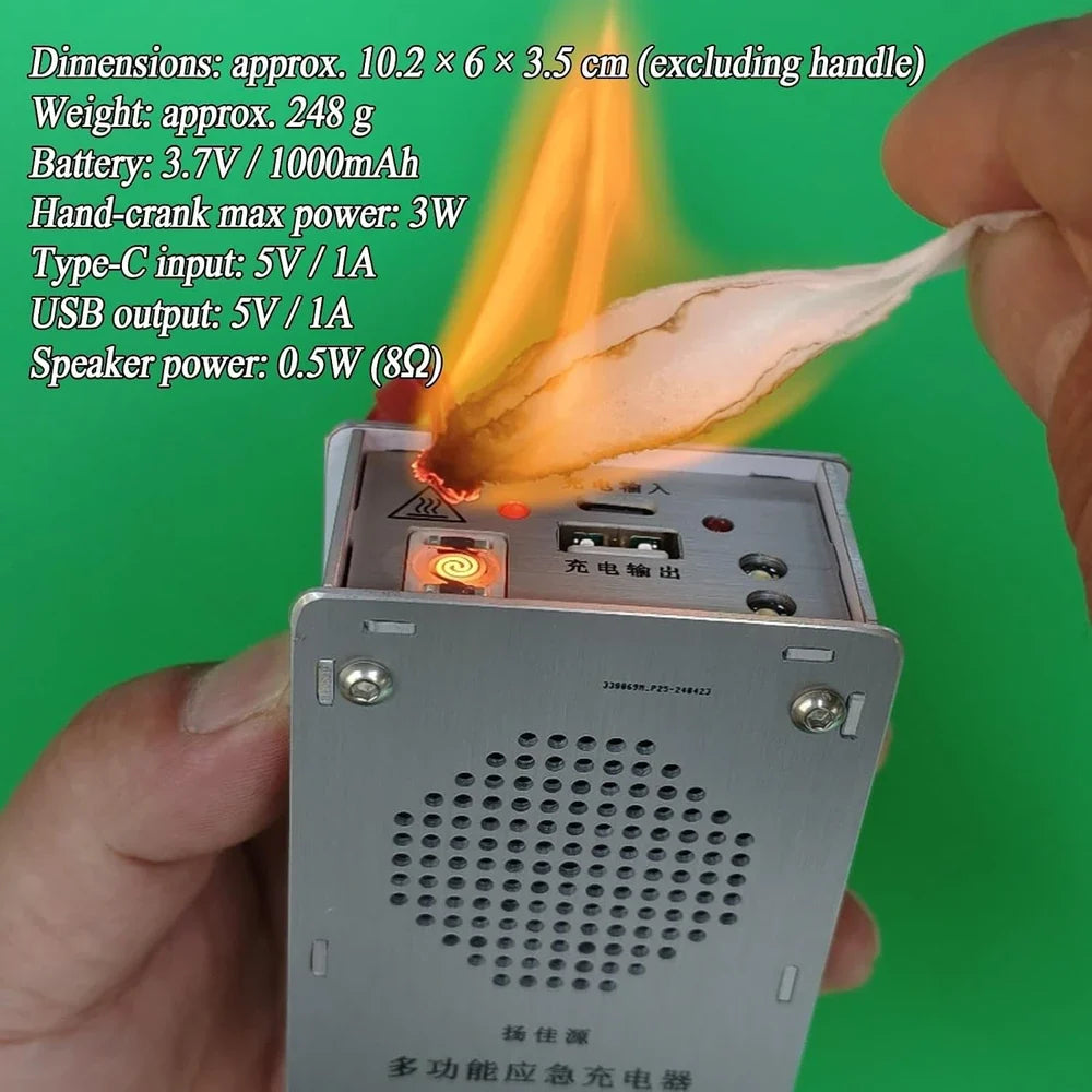 Generator Manual cu Manivelă