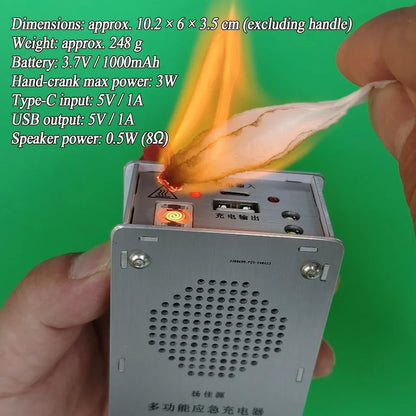 Generator Manual cu Manivelă