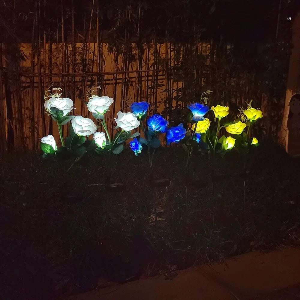 Lumini Solare Trandafir Grădină