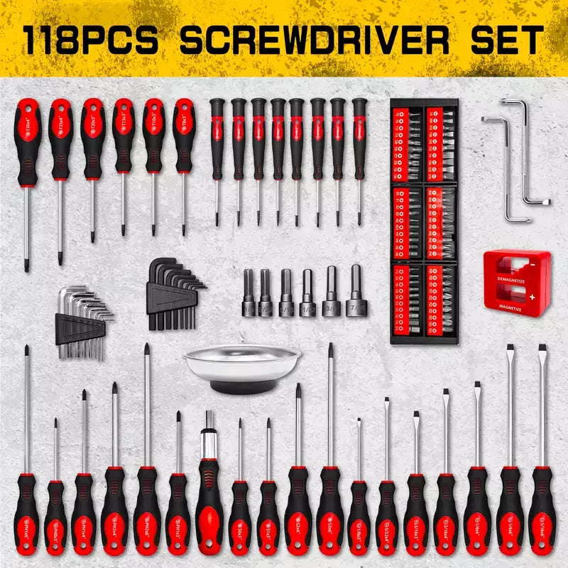 SET ȘURUBELNIȚE 118 ACCESORII