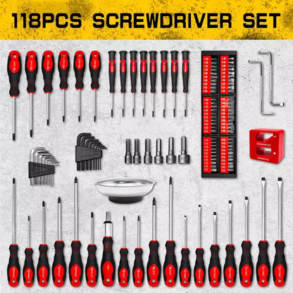 SET ȘURUBELNIȚE 118 ACCESORII