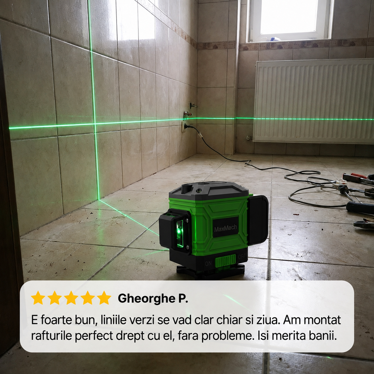 Nivelator Laser Verde Compact