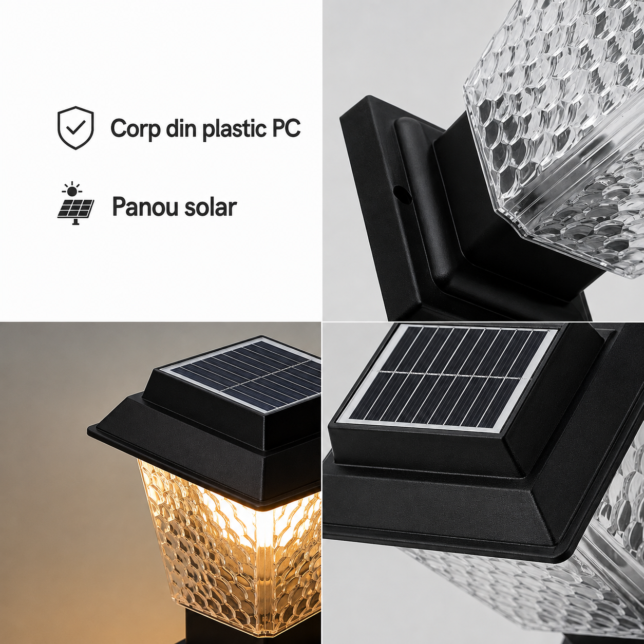 Lampă Solară Stâlp Exterior
