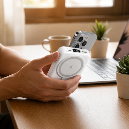 PowerBank Magnetic cu Stand