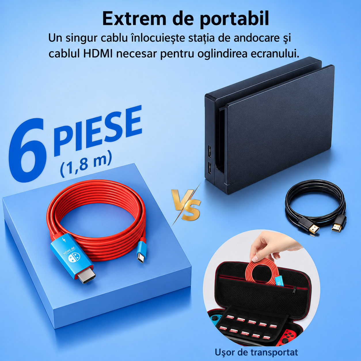 Dock Portabil Nintendo Switch