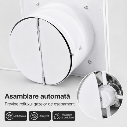 Ventilator Silențios Fereastră Bucătărie