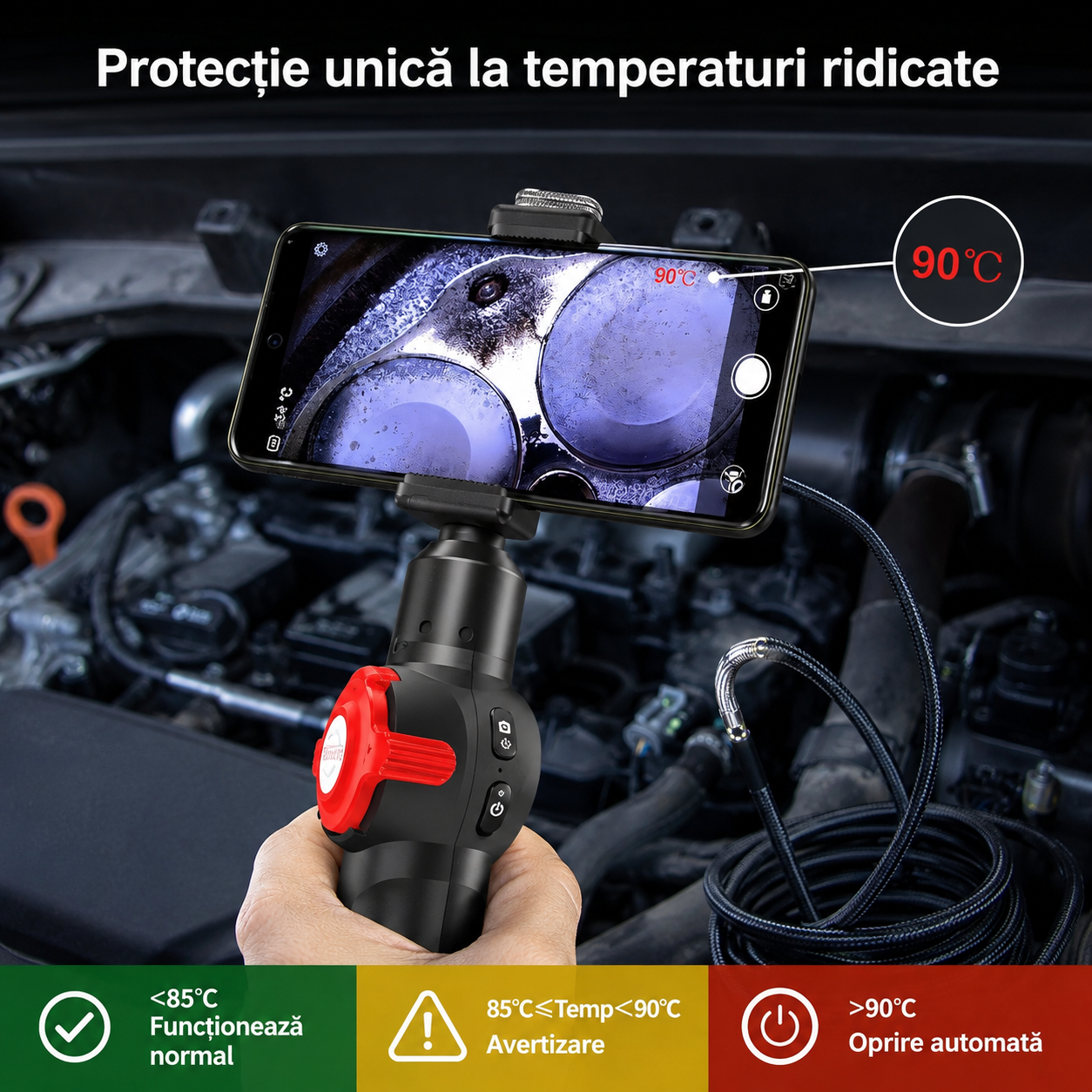 Endoscop Flexibil Inspecție Auto