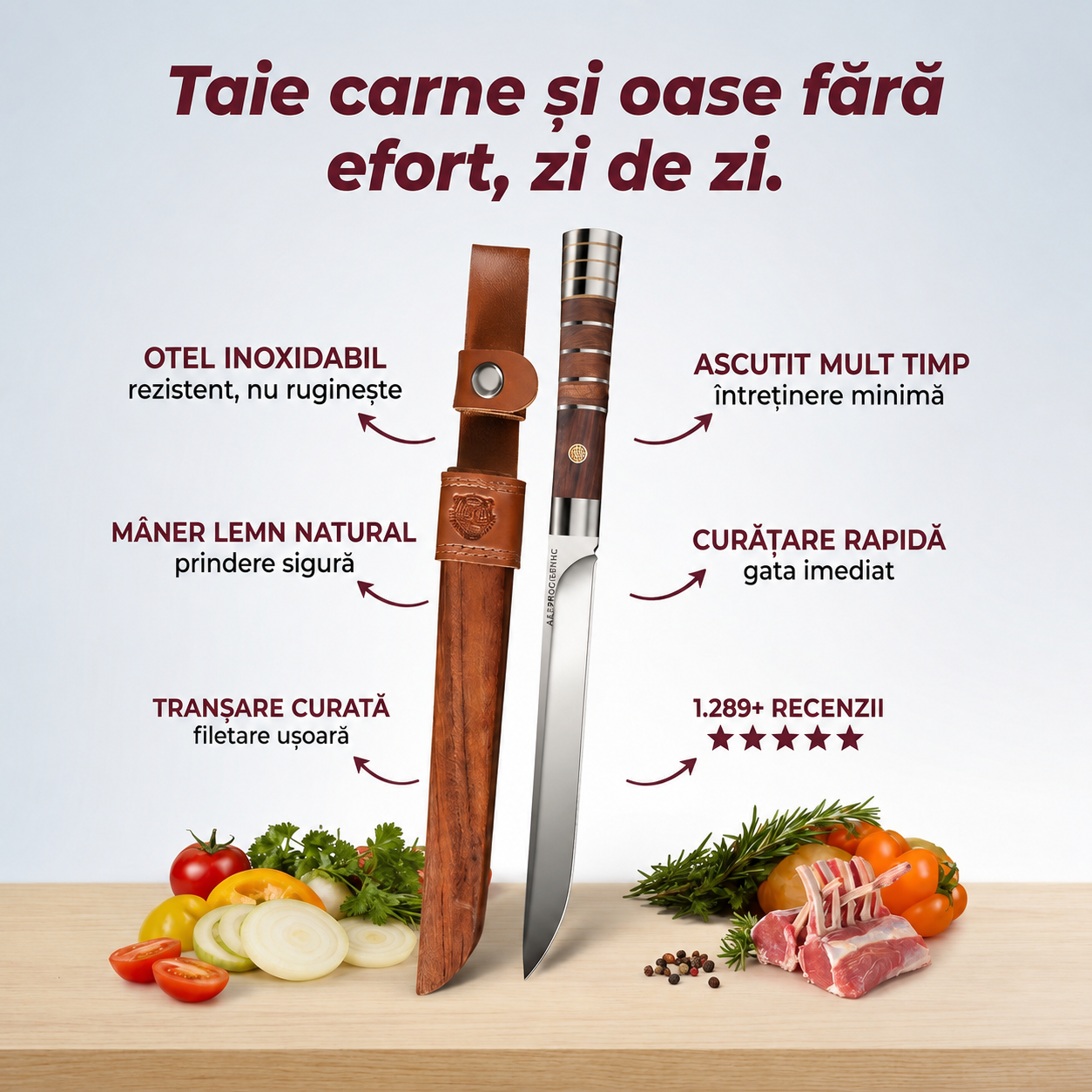 Cuțit Profesional Tranșare Oase