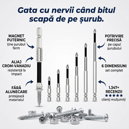 Set biți impact magnetici