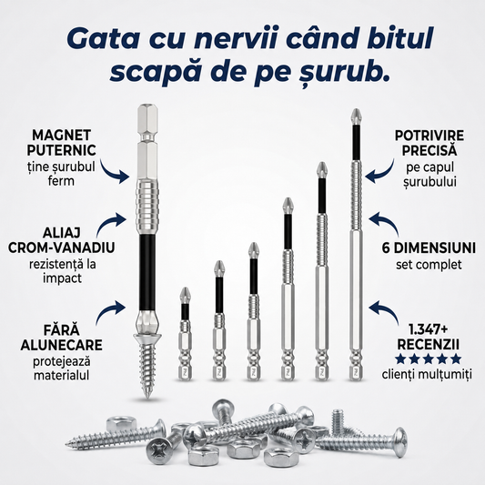 Set biți impact magnetici