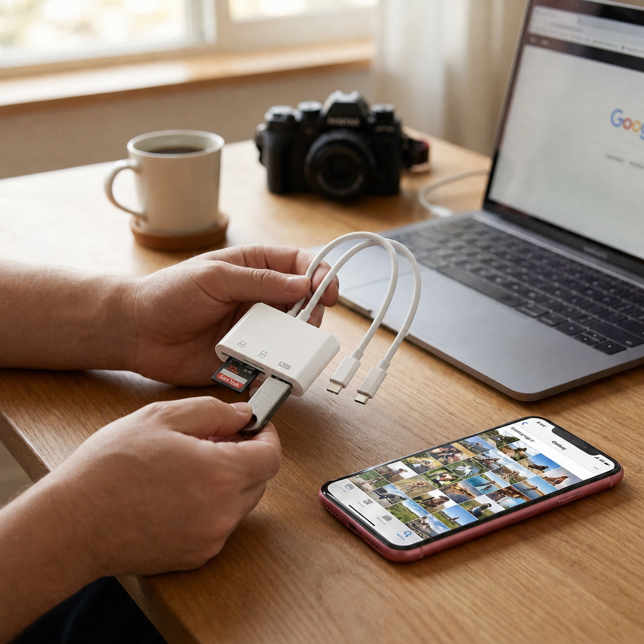 Cititor Carduri USB-C Lightning