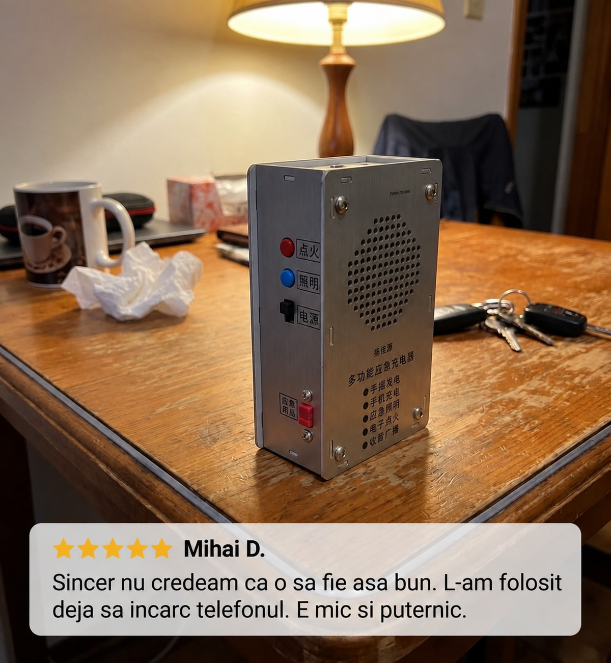 Generator Manual cu Manivelă