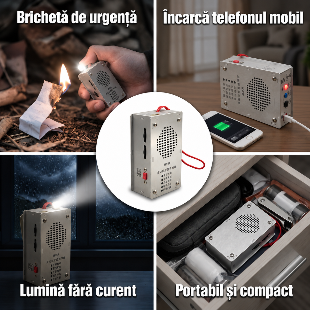 Generator Manual cu Manivelă