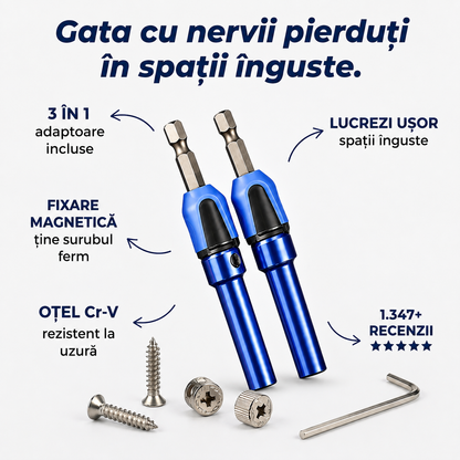 Bucșă magnetică pentru șuruburi