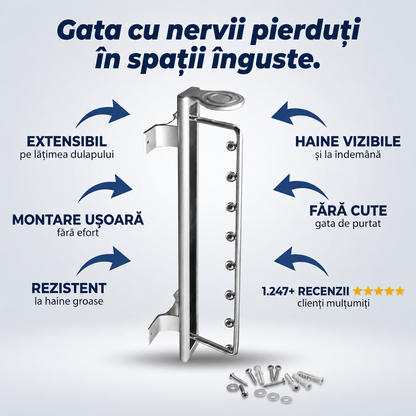 Suport Extensibil pentru Haine