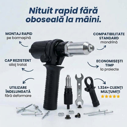 Kit Adaptor nituire pop-nit pentru bormasina