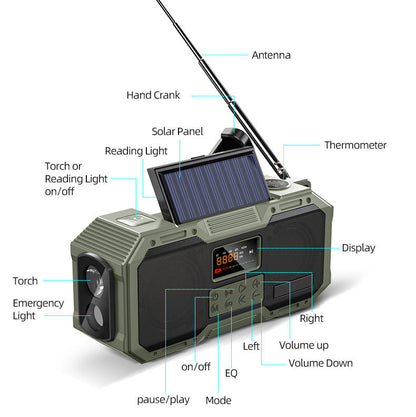 Lanternă Radio Solară Portabilă