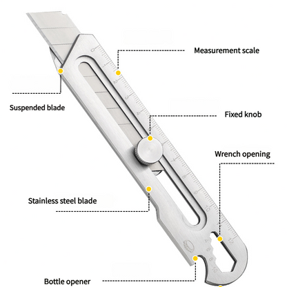 Cutter Multifuncțional Inox Portabil