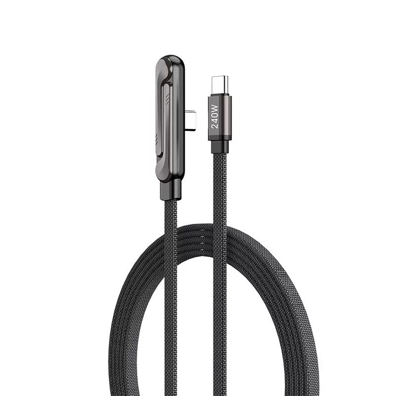 Set de 2 Cabluri USB-C cu Suport Pliabil