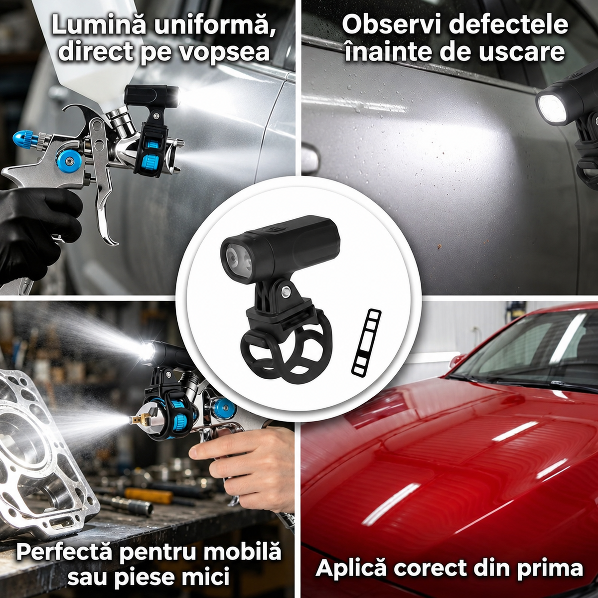 Lampă LED pentru pistol de vopsit