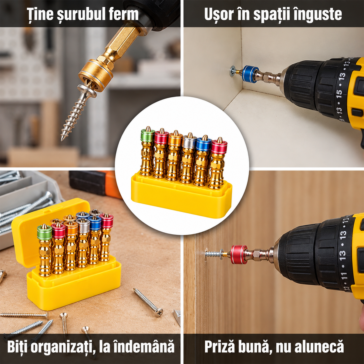 Set Biți Magnetici Șurubelniță