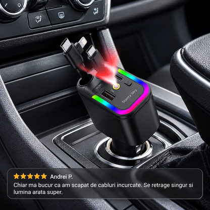 Încărcător Auto Retractabil Ambiental