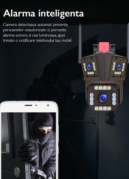 Cameră Triplă pentru Supraveghere