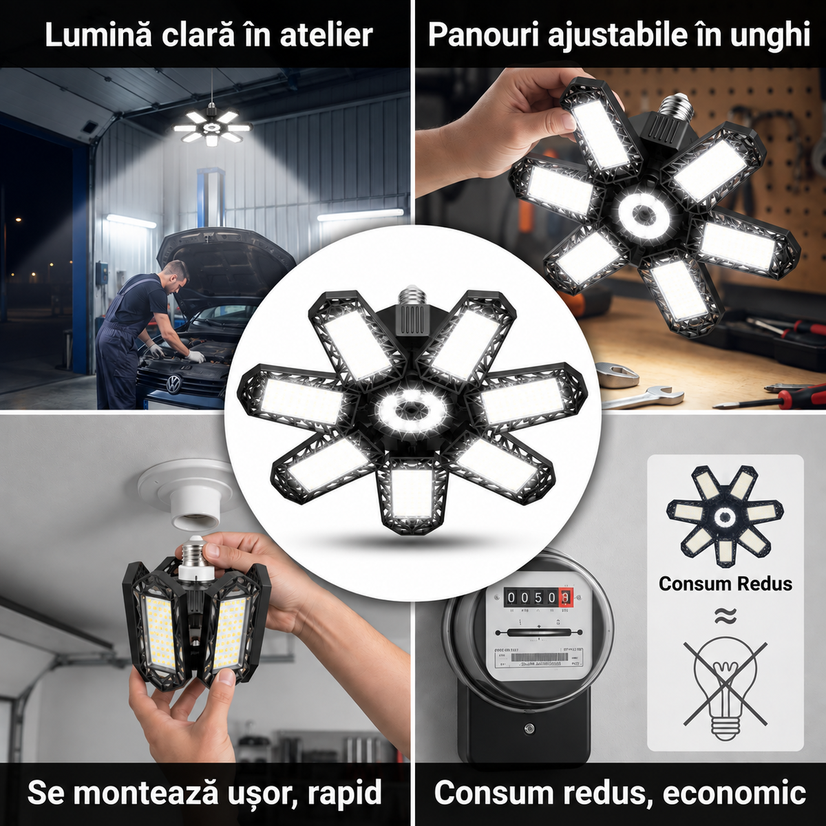 Lampă LED Atelier Deformabilă