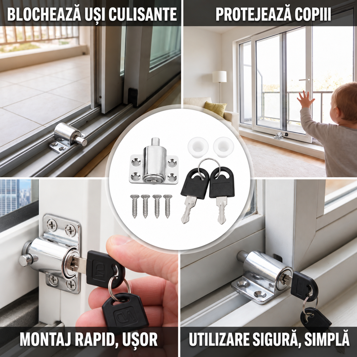 Blocare Uși Ferestre Culisante