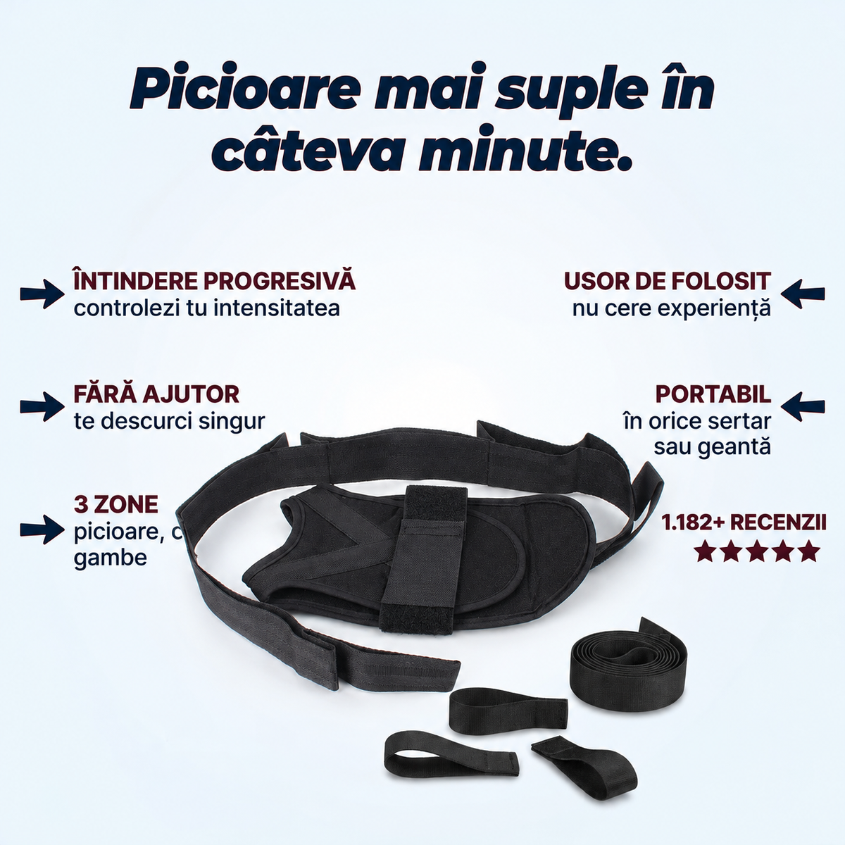 Curea Elastică Stretching Picioare