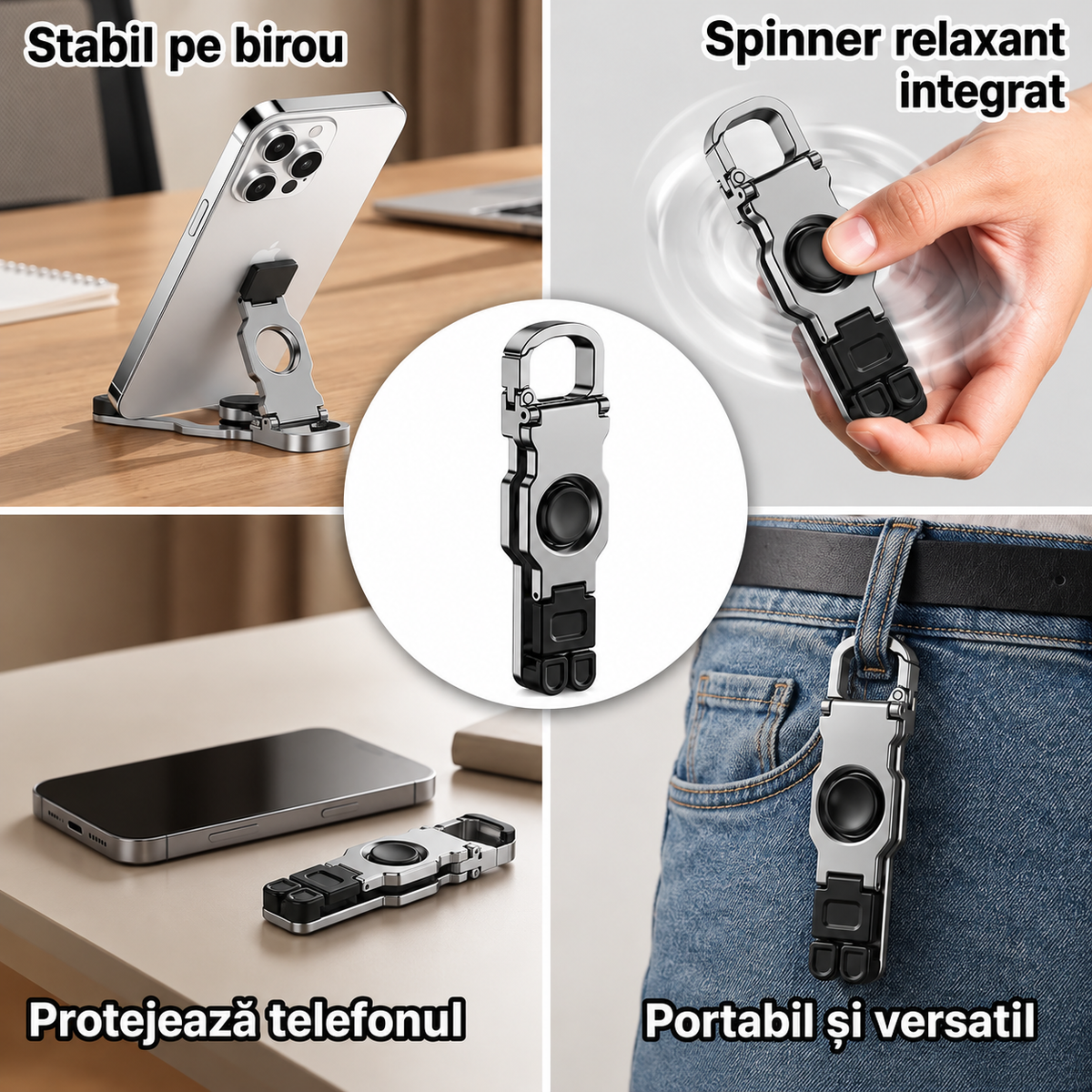 Suport Telefon Metalic Spinner