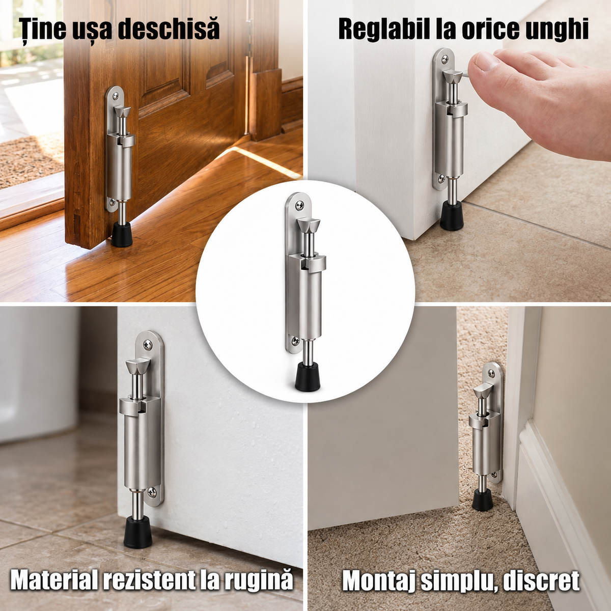 Opritor Ușă Reglabil Zinc