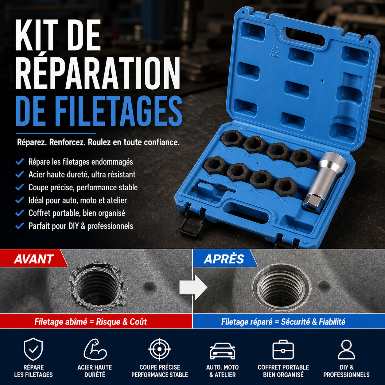 Kit Reparare Filete Auto