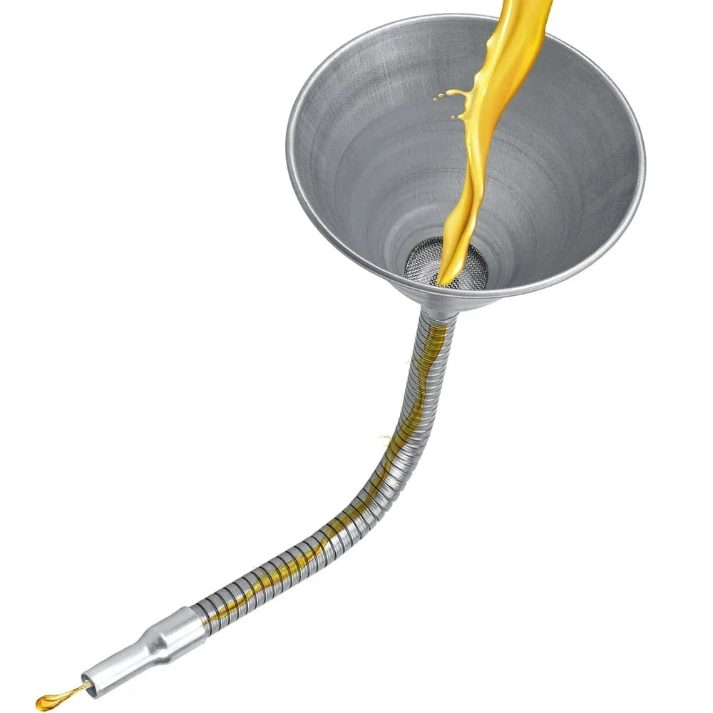 Pâlnie Metalică Flexibilă cu Sită