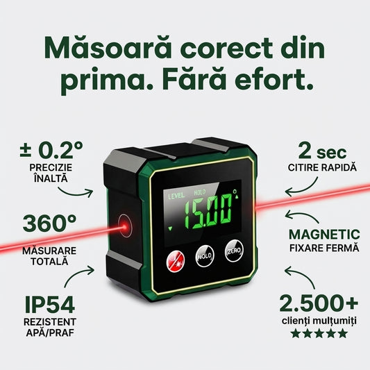 RAPORTOR DIGITAL CU NIVEL LASER