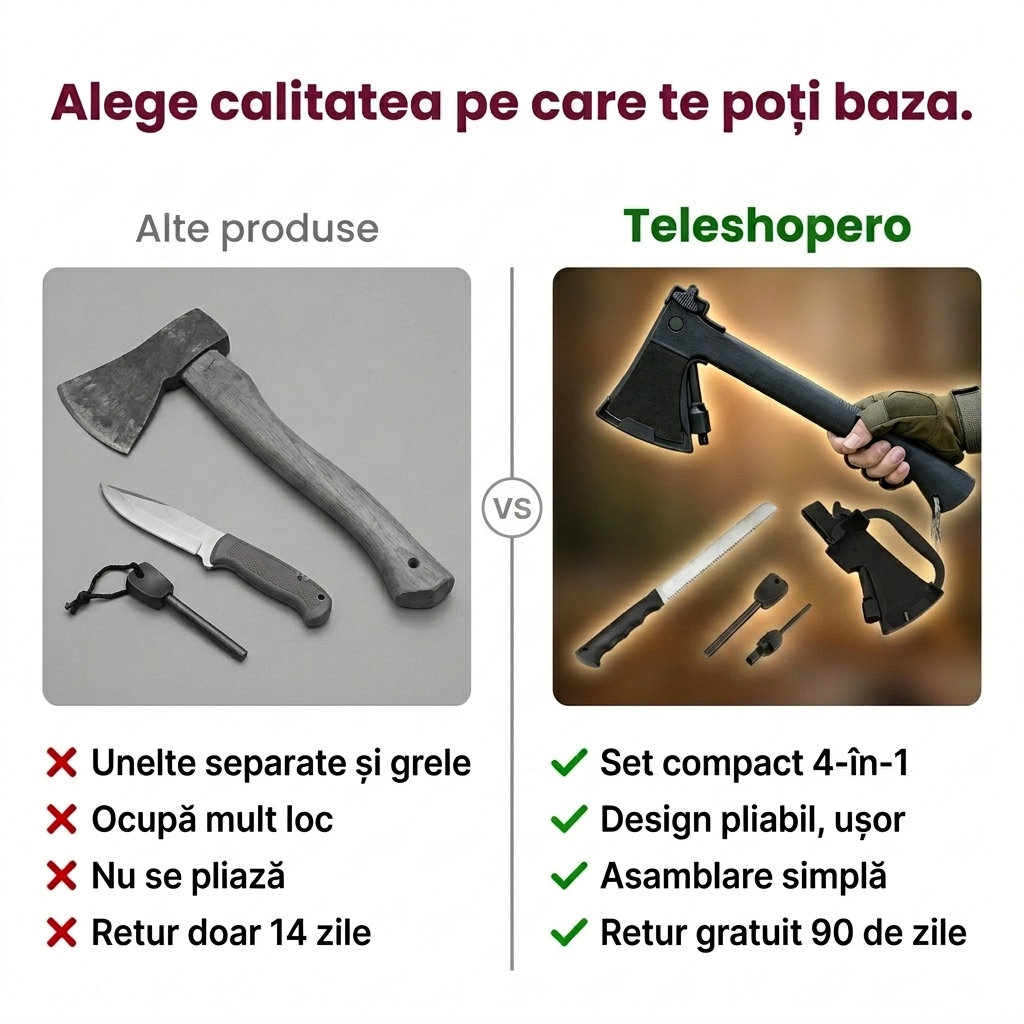 Topor Camping Multifuncțional