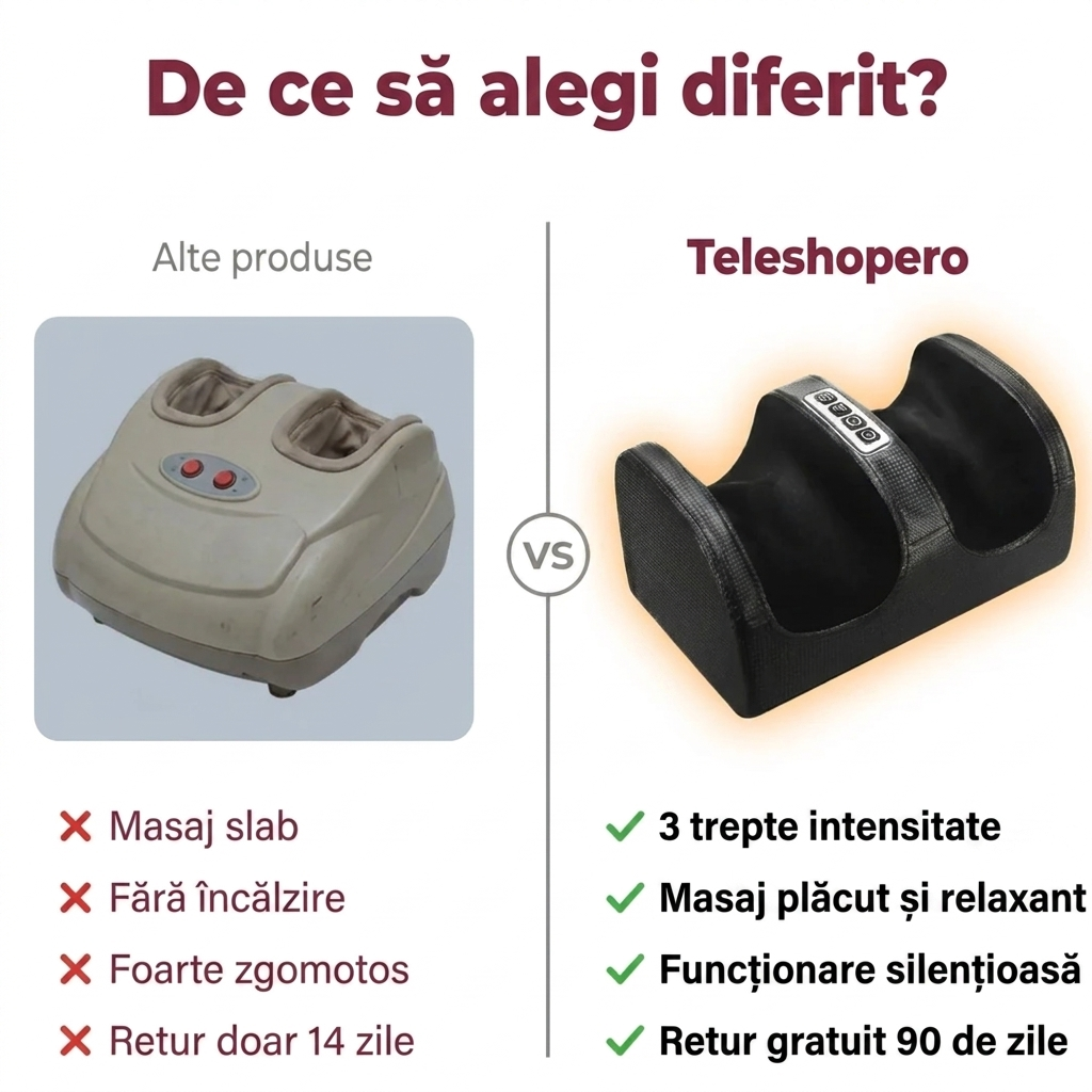Dispozitiv Masaj Picioare Shiatsu