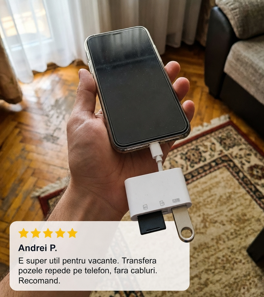 Cititor Carduri USB-C Lightning