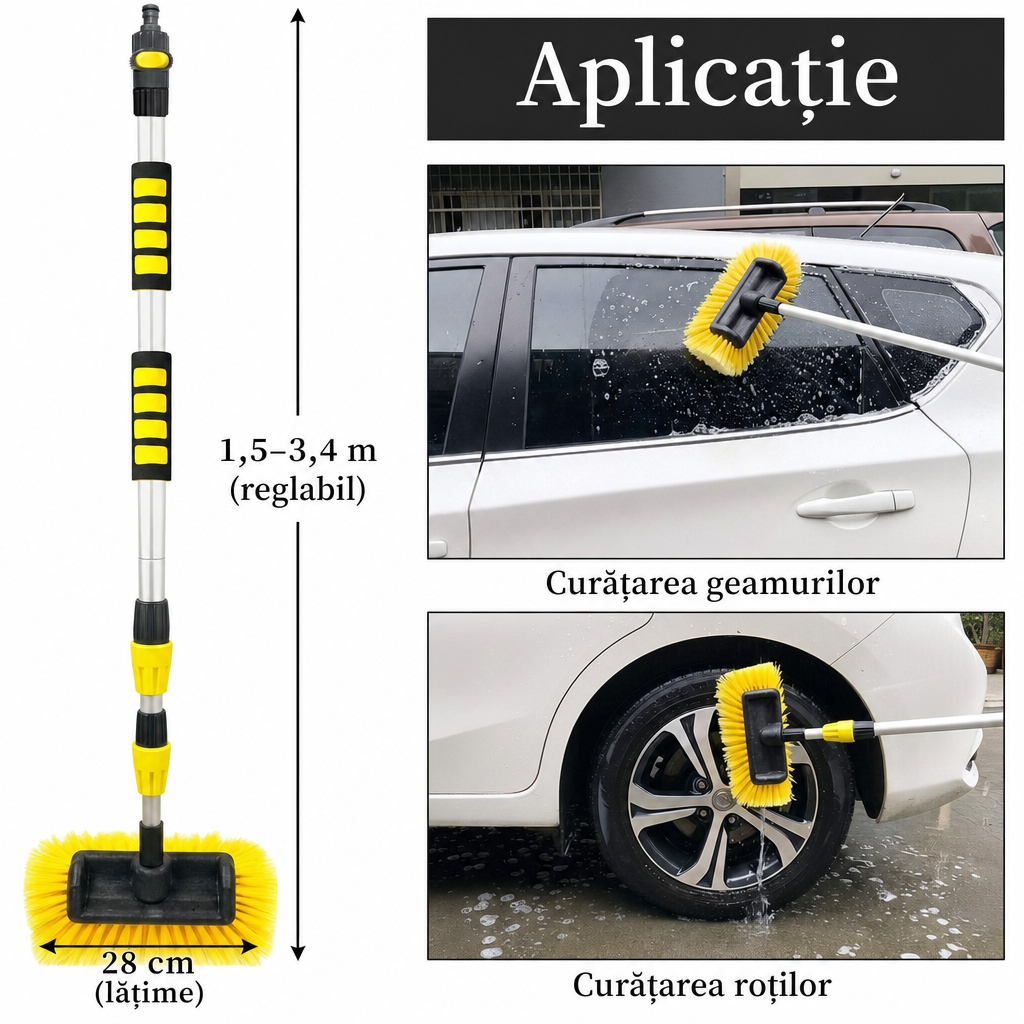Perie Auto Extensibilă Curățare