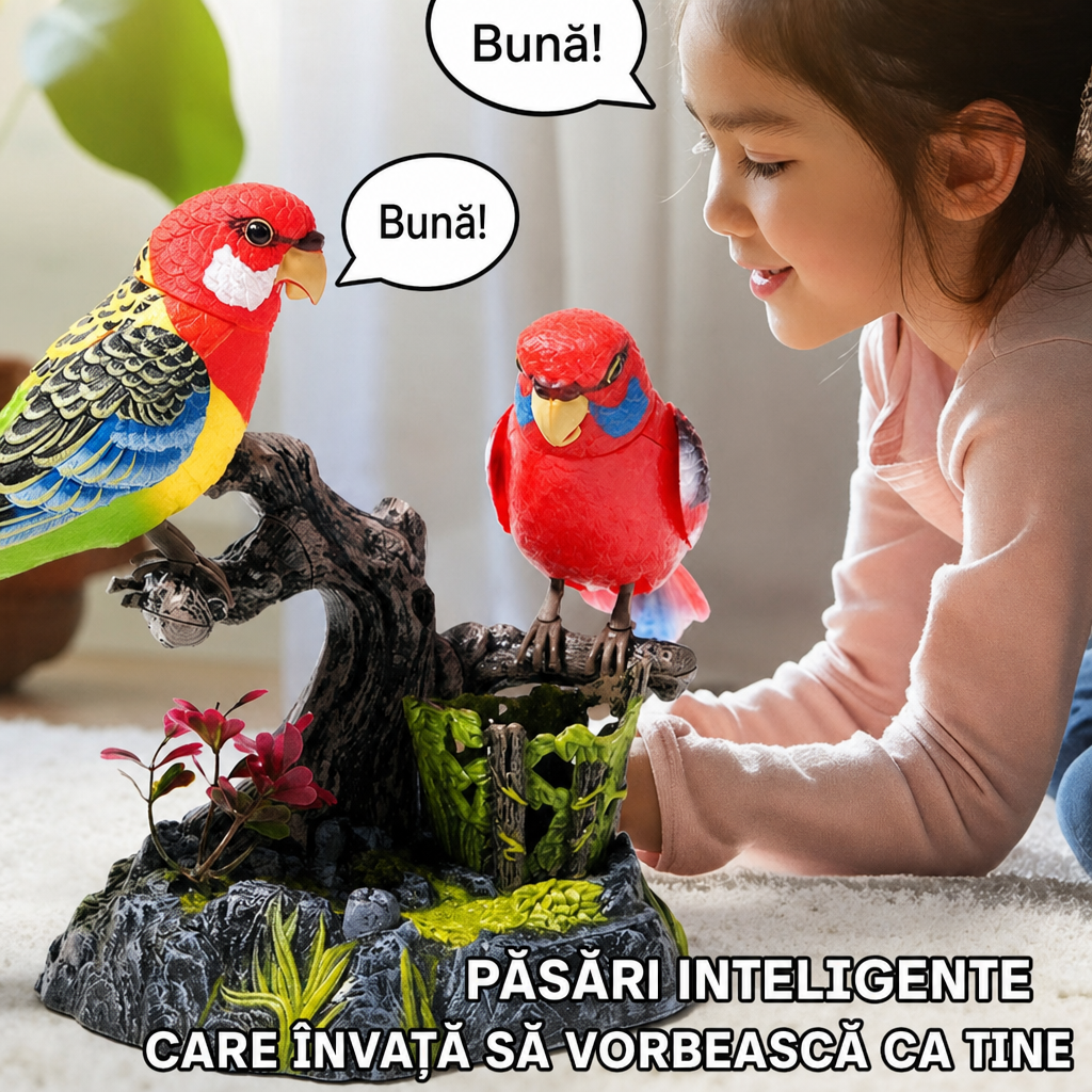 Papagal Vorbitor Electric Grădină