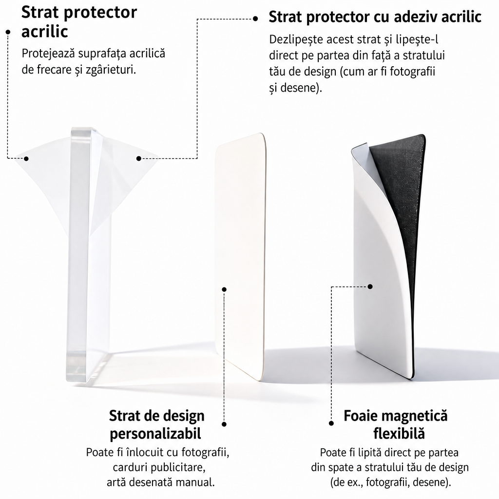 Magneți Acrilici DIY Frigider