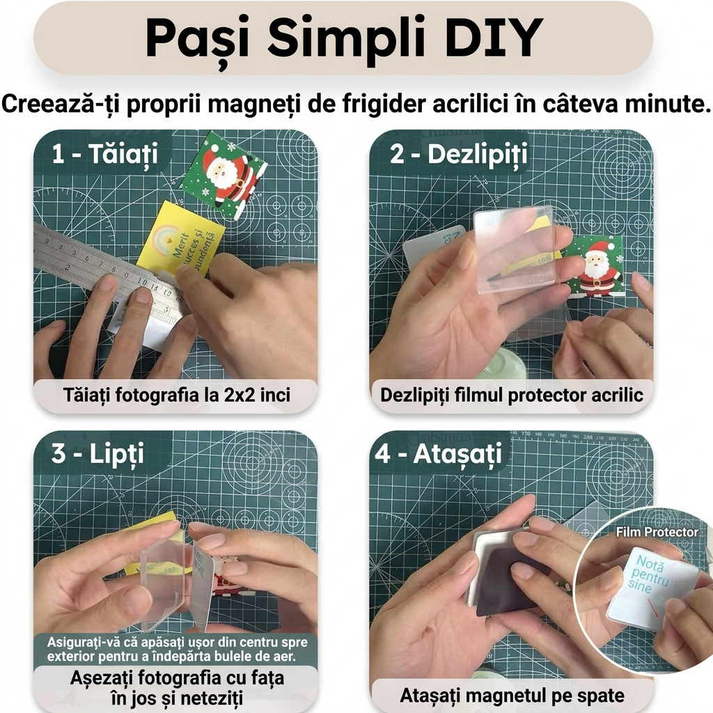 Magneți Acrilici DIY Frigider